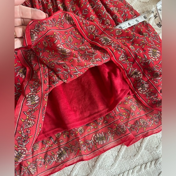 Max Studio Rich Red Floral Pattern Stretch Skirt Women’s Size XL - Picture 10 of 12